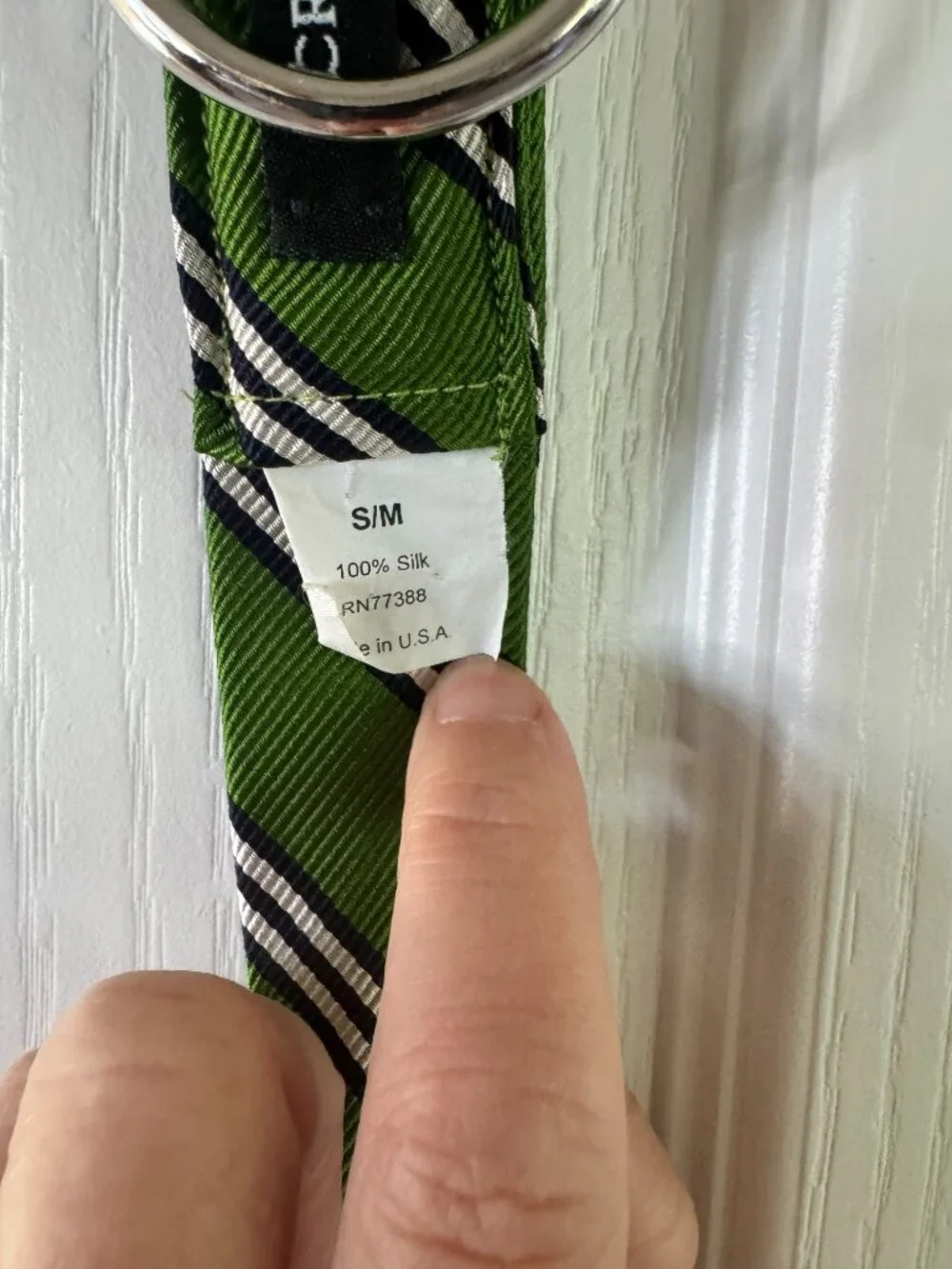 J. Crew Silk Belts Made out of Tie Fabric, Adjustable - Picture 4 of 7